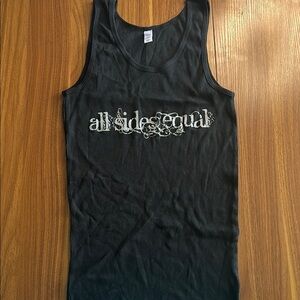 NWOT “All Sides Equal” Black Graphic Tank Top 👚